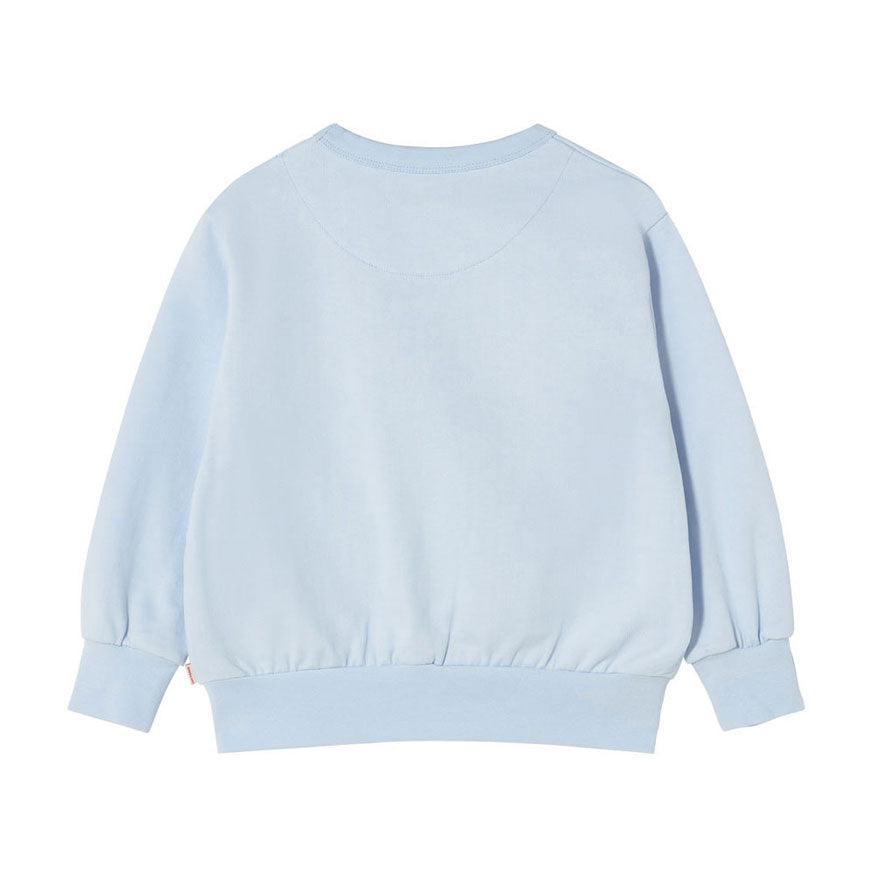 Tiny Cottons Pastel Blue Bunny Graphic Sweatshirt