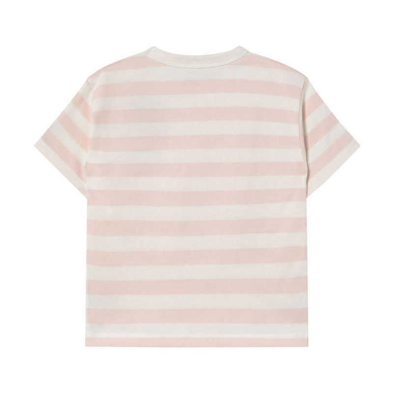 Tiny Cottons Pastel Pink/Off White Stripes Tee