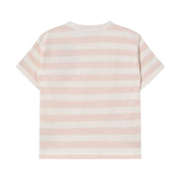 Tiny Cottons Pastel Pink/Off White Stripes Tee