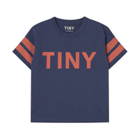 Tiny Cottons Navy Stripes Logo Tee