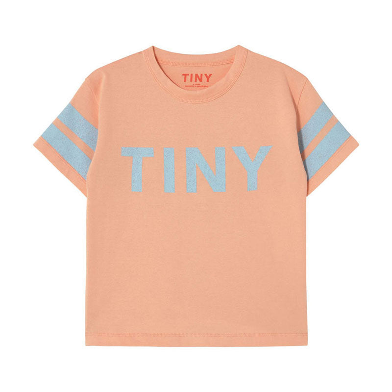 Tiny Cottons Papaya Stripes Logo Tee