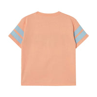 Tiny Cottons Papaya Stripes Logo Tee