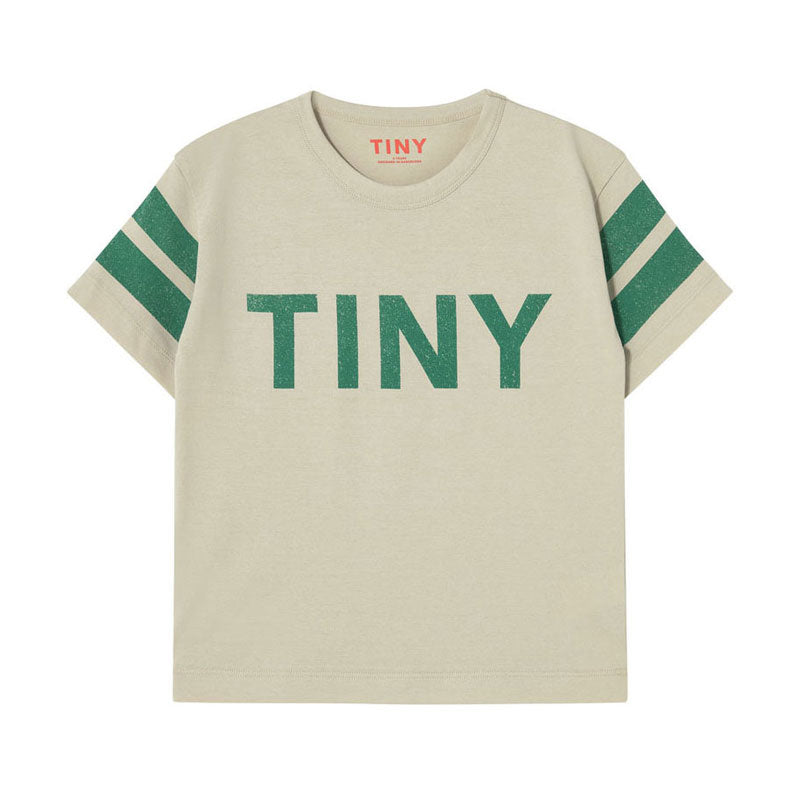 Tiny Cottons Vanilla Stripes Logo Tee