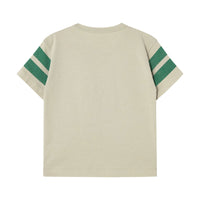 Tiny Cottons Vanilla Stripes Logo Tee