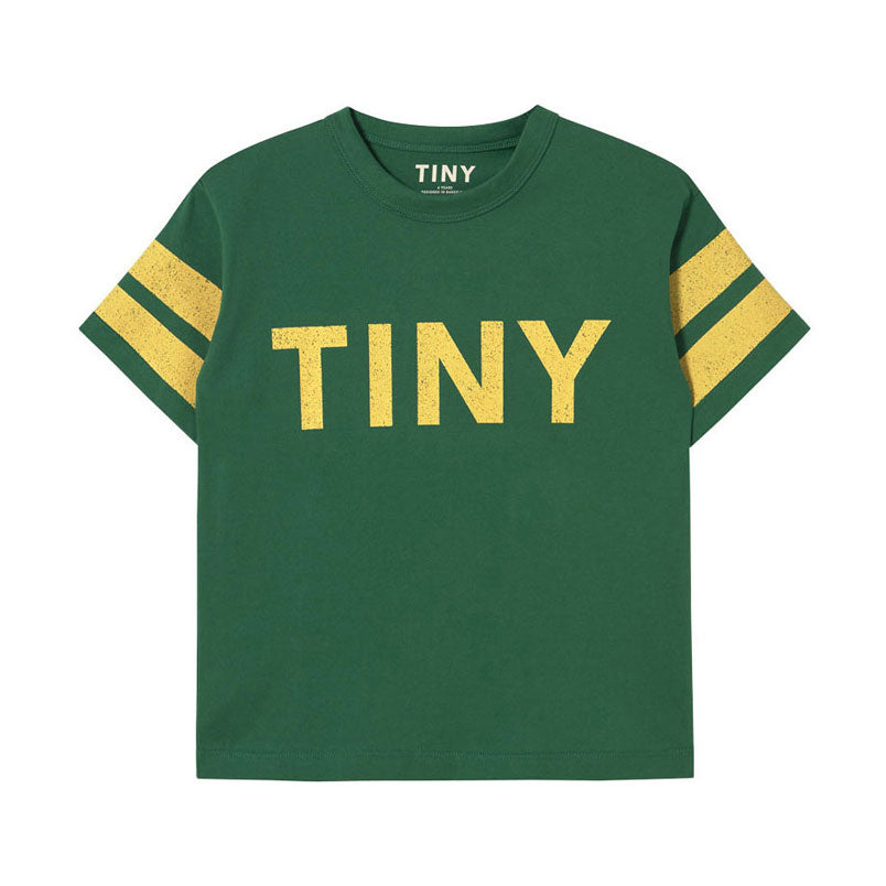 Tiny Cottons Emerald Stripes Logo Tee
