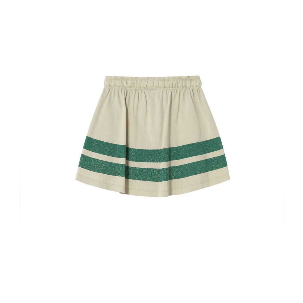 Tiny Cottons Vanilla Stripes Logo Skirt