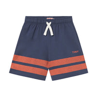Tiny Cottons Navy Stripes Logo Short
