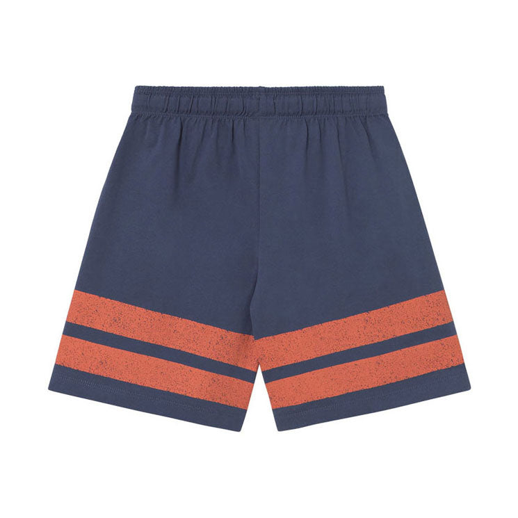 Tiny Cottons Navy Stripes Logo Short