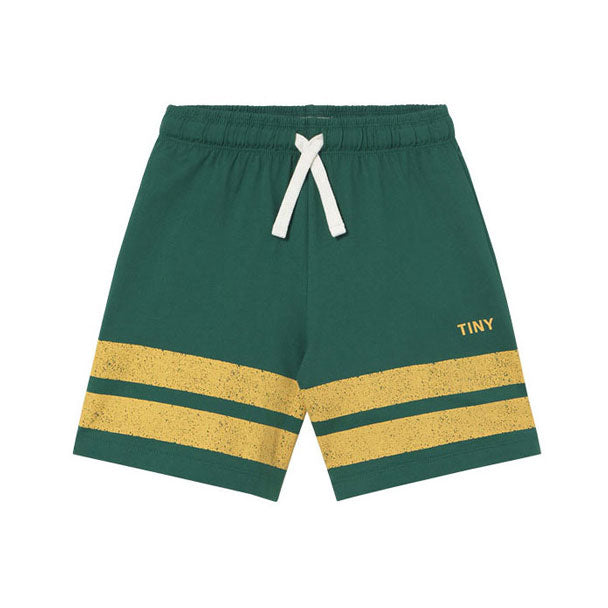 Tiny Cottons Emerald Stripes Logo Short