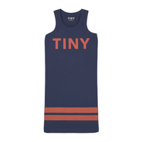Tiny Cottons Navy Stripes Sleeveless Dress