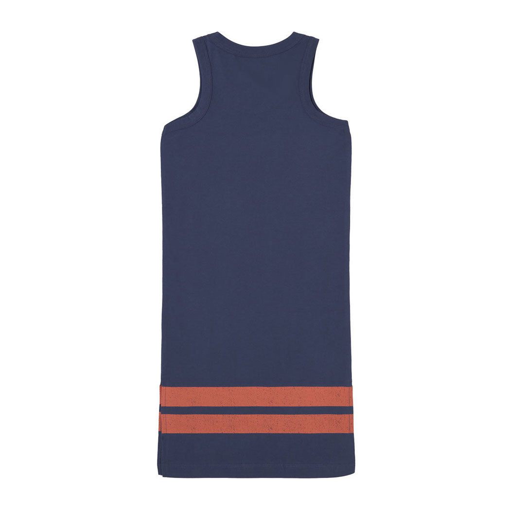 Tiny Cottons Navy Stripes Sleeveless Dress