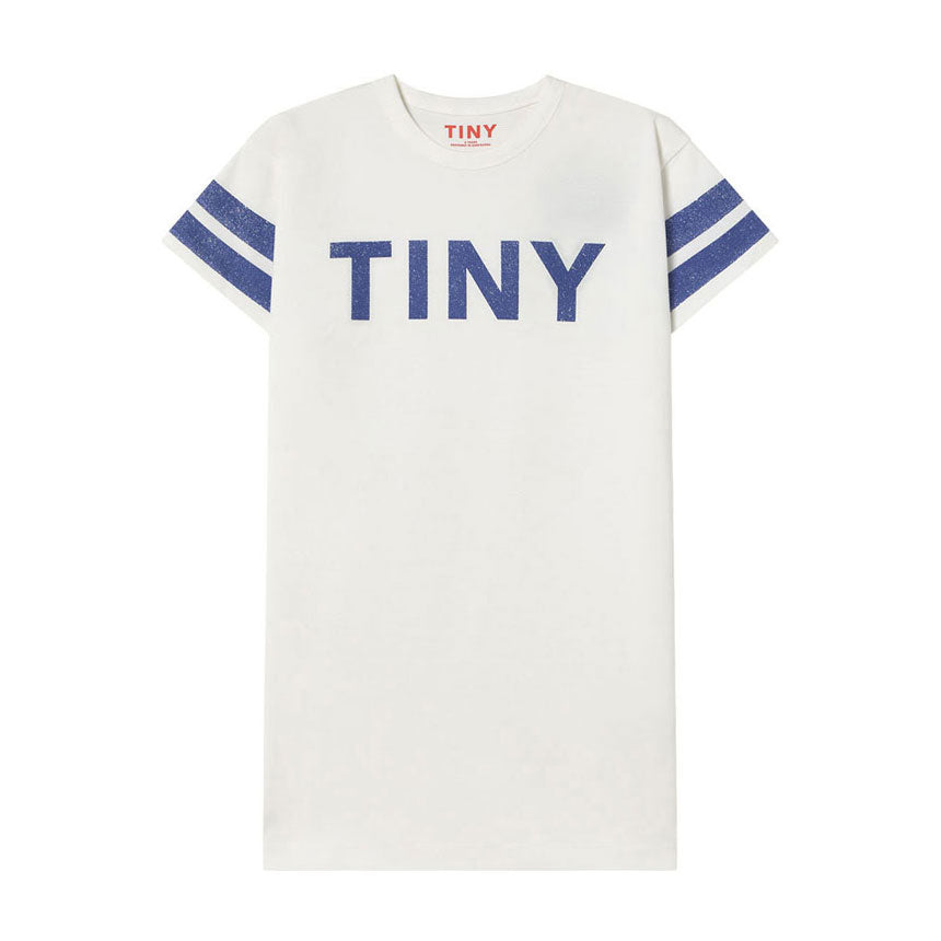 Tiny Cottons Off White Stripes Logo Dress