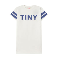 Tiny Cottons Off White Stripes Logo Dress