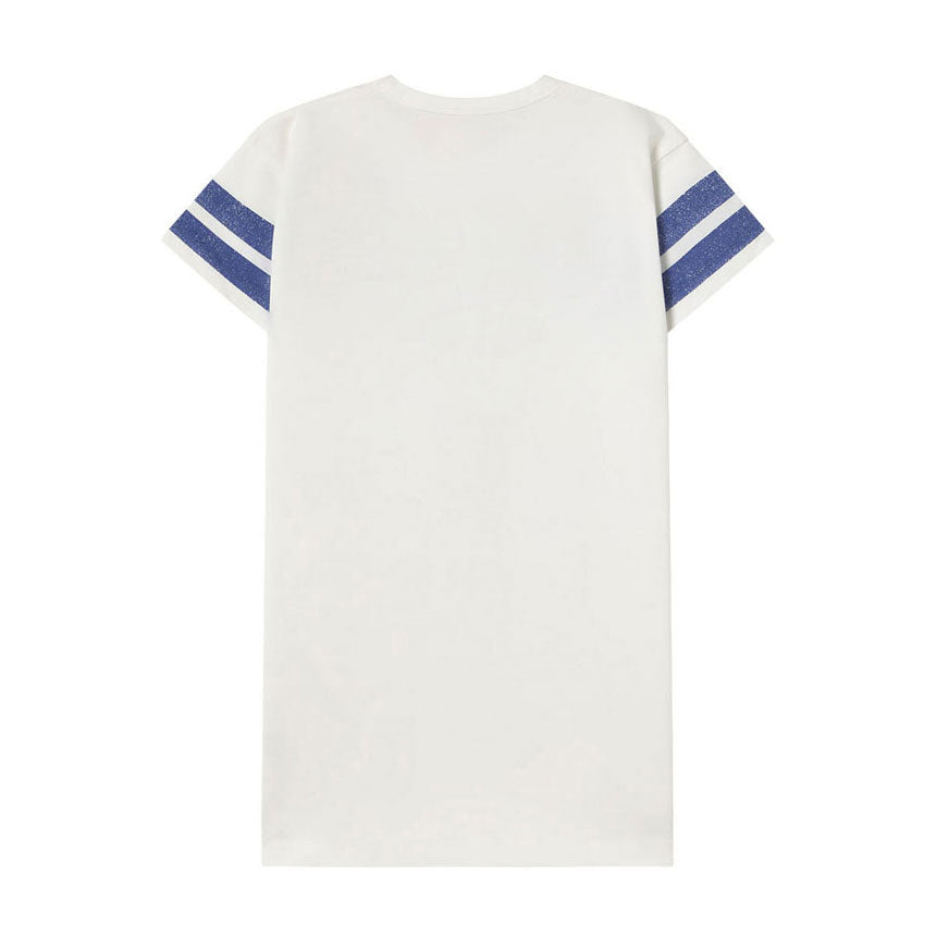Tiny Cottons Off White Stripes Logo Dress