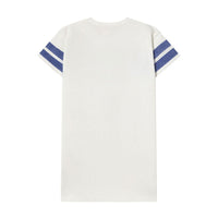 Tiny Cottons Off White Stripes Logo Dress
