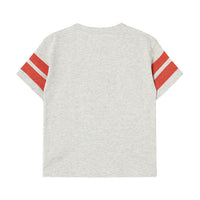 Tiny Cottons Light Grey Heather Stripes Tiny Tee