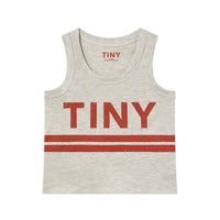 Tiny Cottons Cream Logo Tank Top