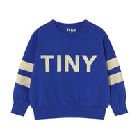Tiny Cottons Ultramarine Stripes Logo Sweatshirt
