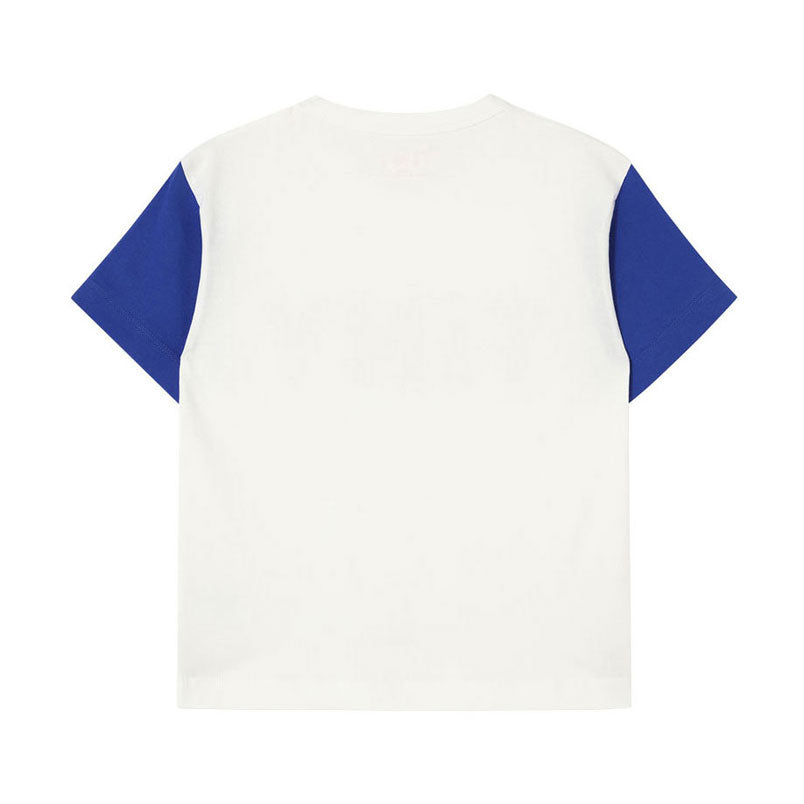 Tiny Cottons Off White Color Block Tee