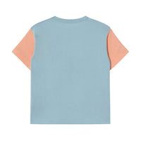 Tiny Cottons Dusty Blue Color Block Tee