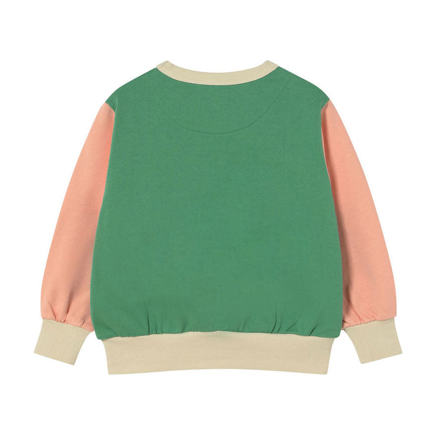 Tiny Cottons Emerald Color Block Sweatshirt