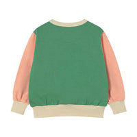 Tiny Cottons Emerald Color Block Sweatshirt