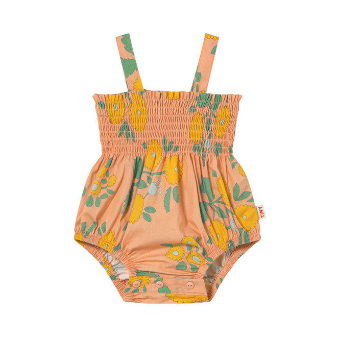 Tiny Cottons Papaya Flower Woven Bodysuit