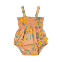 Tiny Cottons Papaya Flower Woven Bodysuit