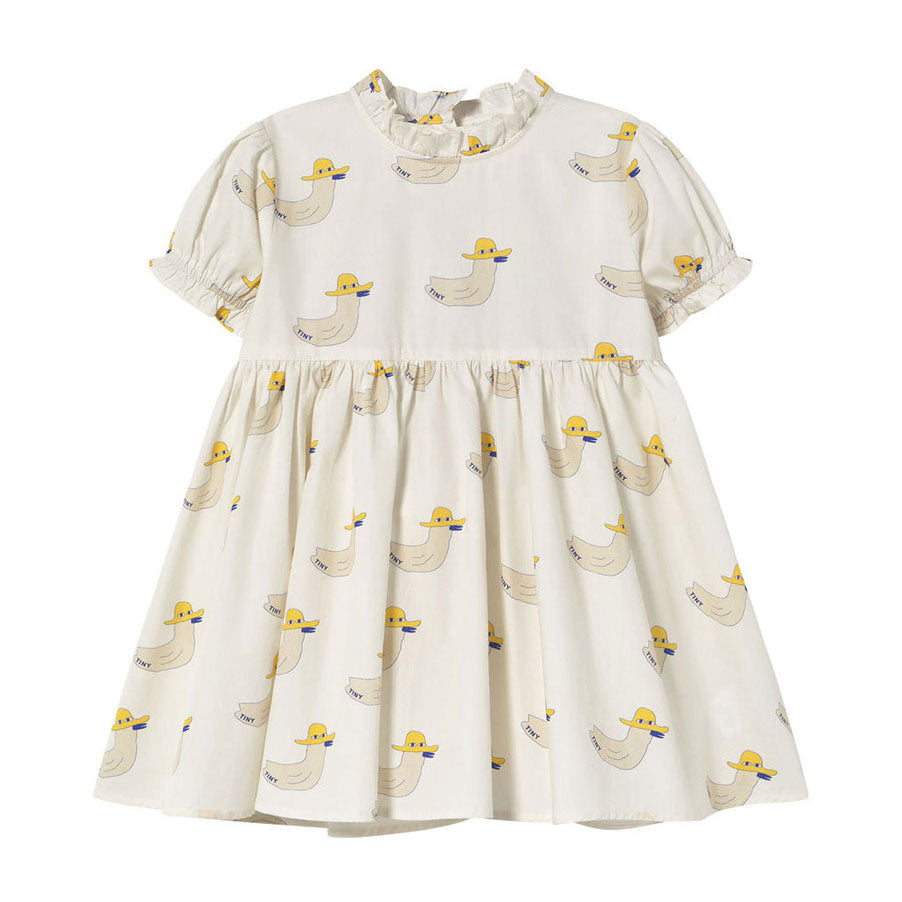 Tiny Cottons Off White Duck Dress