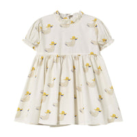 Tiny Cottons Off White Duck Dress