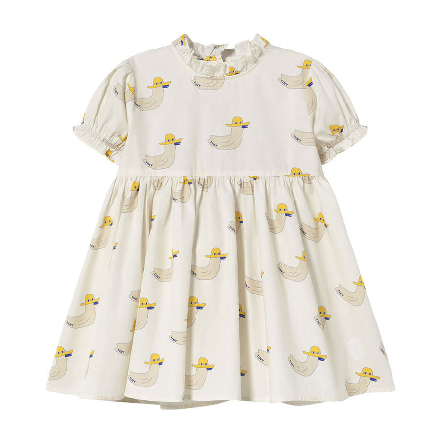 Tiny Cottons Off White Duck Dress