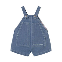 Tiny Cottons Light Blue Denim Baby Graphic Dungaree