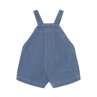 Tiny Cottons Light Blue Denim Baby Graphic Dungaree