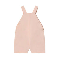 Tiny Cottons Pastel Pink Solid Short Dungaree