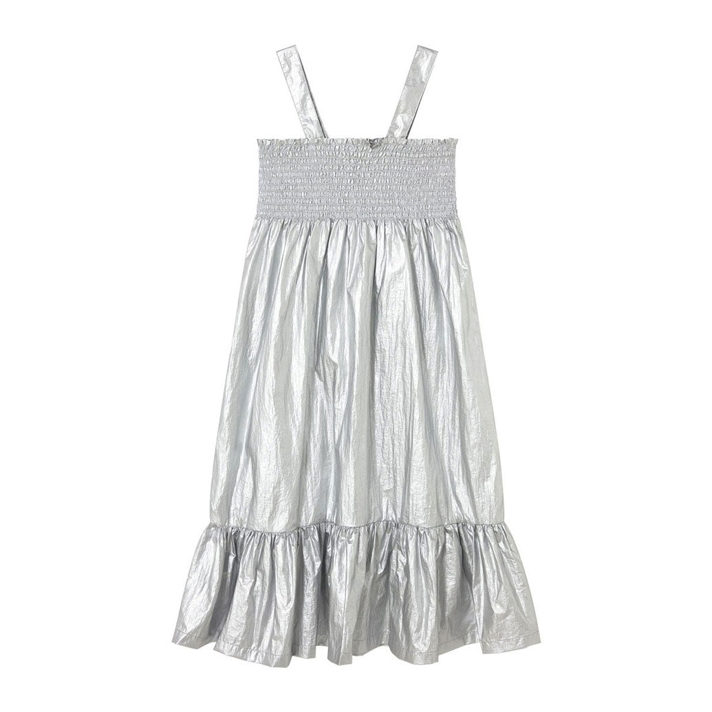 Tiny Cottons Silver Metallic Dress