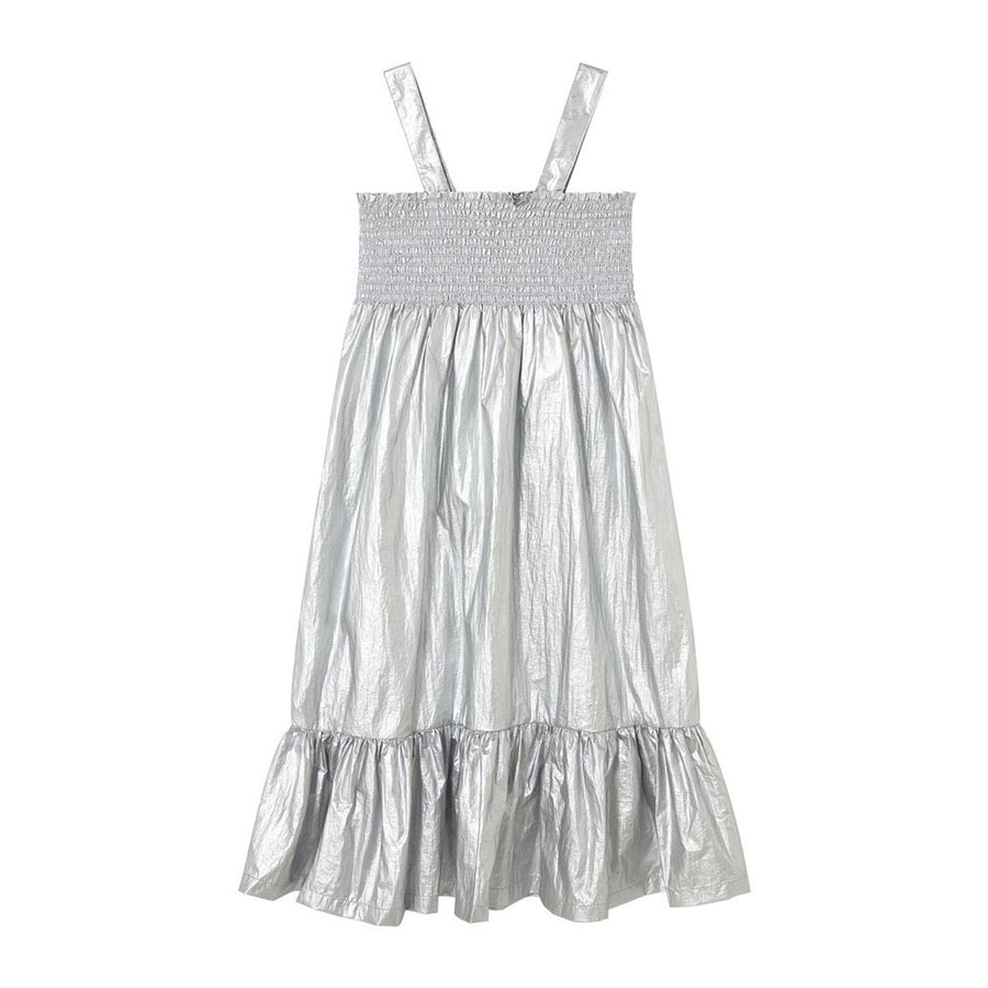 Tiny Cottons Silver Metallic Dress