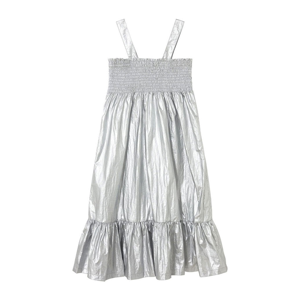 Tiny Cottons Silver Metallic Dress