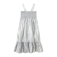 Tiny Cottons Silver Metallic Dress