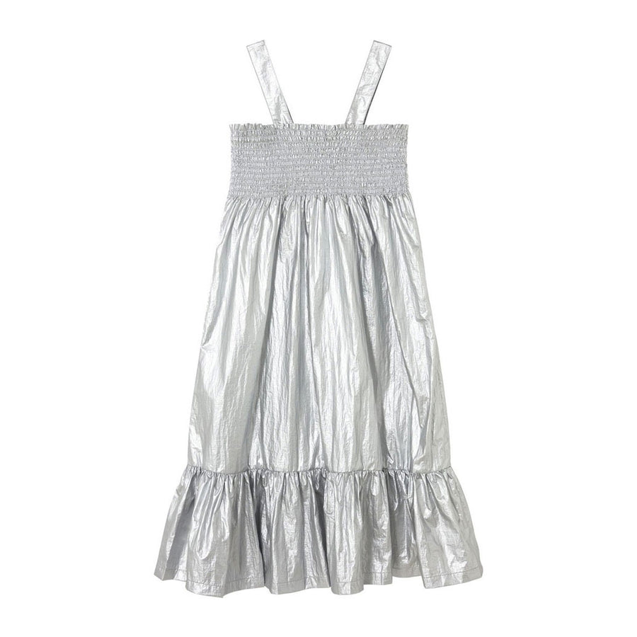 Tiny Cottons Silver Metallic Dress
