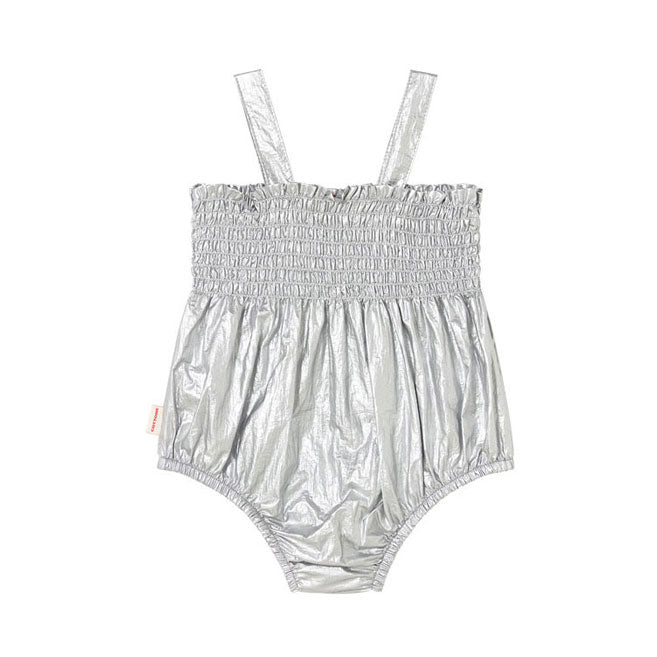 Tiny Cottons Silver Metallic Bodysuit