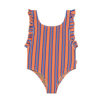 Tiny Cottons Papaya Stripe Swimsuit