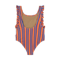 Tiny Cottons Papaya Stripe Swimsuit
