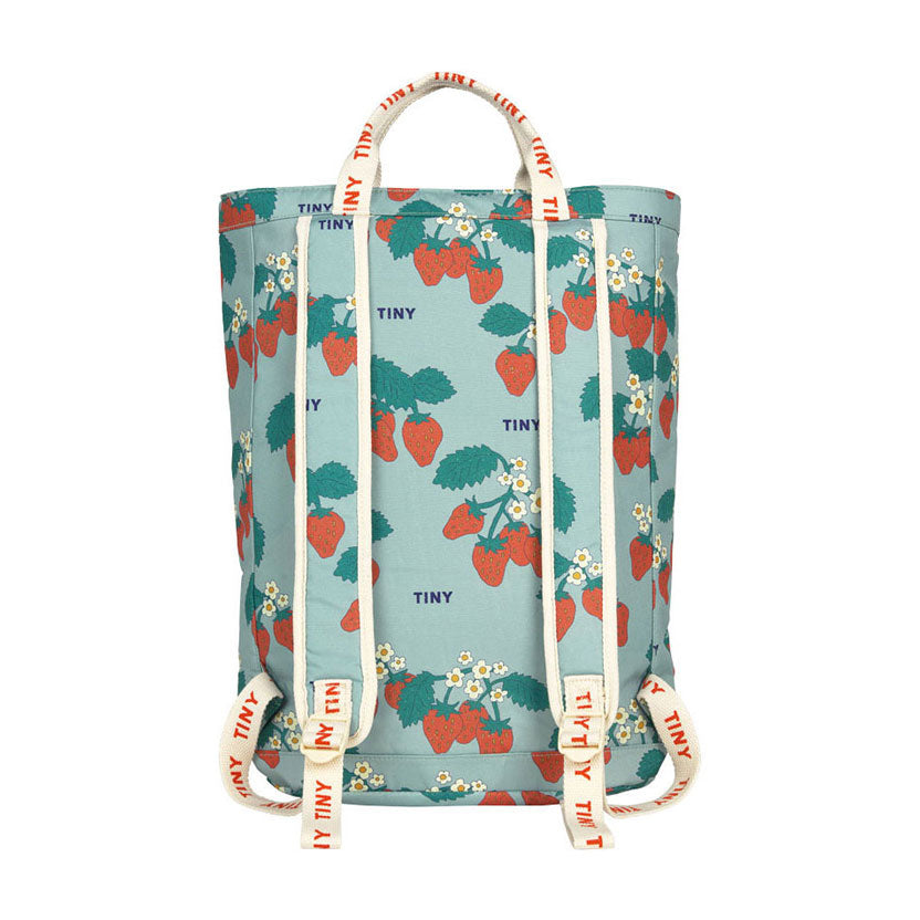 Tiny Cottons Warm Grey Strawberries Tote Bag