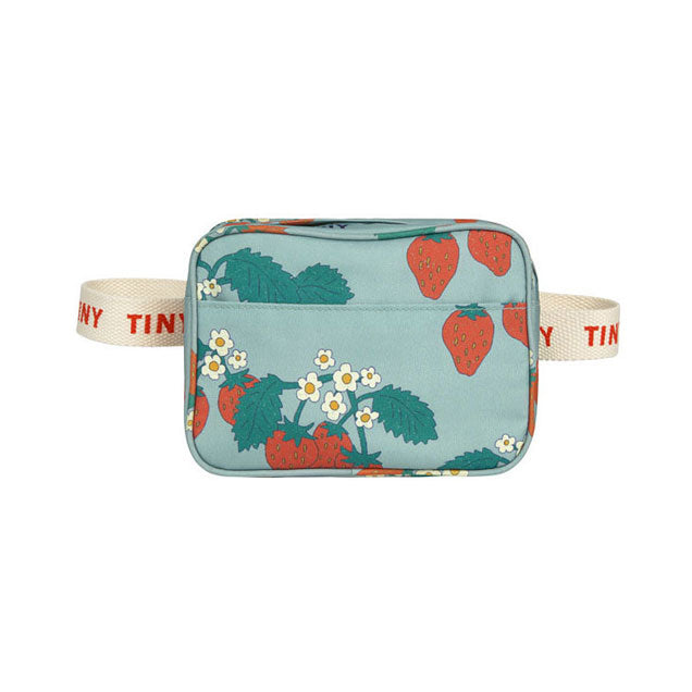 Tiny Cottons Warm Grey Strawberries Fanny Bag