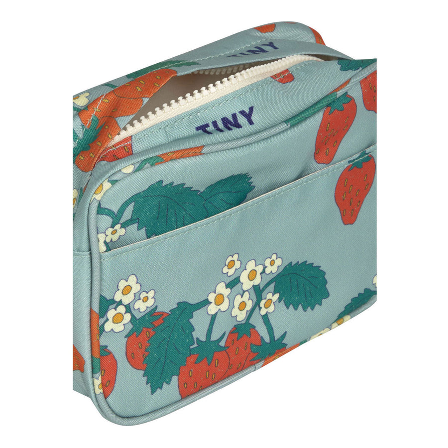 Tiny Cottons Warm Grey Strawberries Fanny Bag