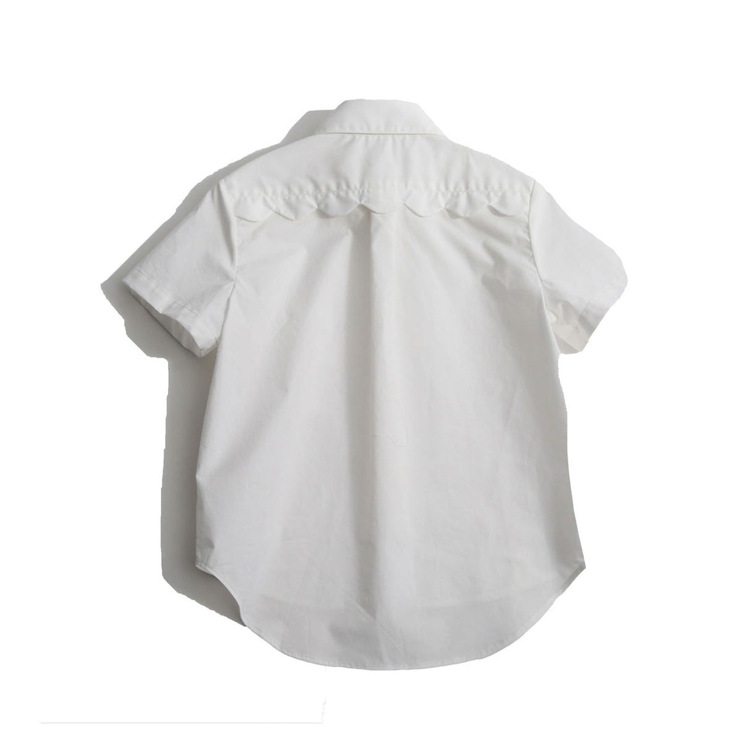 Tia Cibani Sugar Nikos Scalloped Snap Shirt