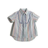 Tia Cibani Sugar Mix Atticus Scalloped Snap Shirt