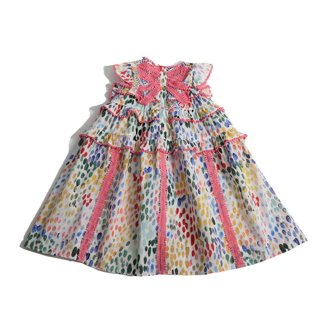 Tia Cibani Rainbow Pearl Dropped Waist Frock