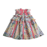 Tia Cibani Rainbow Pearl Dropped Waist Frock