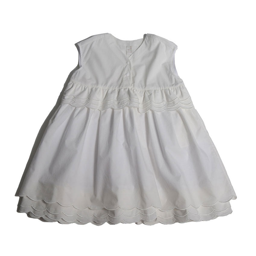 Tia Cibani Sugar Laurel Scalloped Shirt Dress